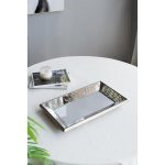 Homeroots - 24" Silver Glass Framed Accent Mirror - Image 5