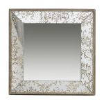 Homeroots - 15" Square Vintage Style Wall Mounted Accent Mirror - Image 2