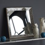 Homeroots - 15" Square Vintage Style Wall Mounted Accent Mirror - Image 6