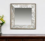 Homeroots - 15" Square Vintage Style Wall Mounted Accent Mirror