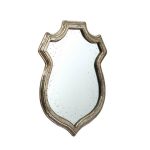 Homeroots - 24" Distressed Metallic Crest Shape Wall Mounted Accent Mirror Framed - Image 3