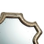 Homeroots - 24" Distressed Metallic Crest Shape Wall Mounted Accent Mirror Framed - Image 5