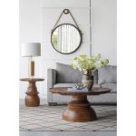 Homeroots - 30" Black Fame Round Wall Hanging Accent Mirror with Rope - Image 7