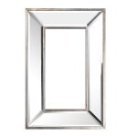 Homeroots - 18" Silver Beveled Glass Framed Accent Mirror - Image 2
