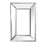 Homeroots - 18" Silver Beveled Glass Framed Accent Mirror - Image 3