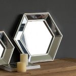 Homeroots - 18" Silver Hexagon Glass Framed Accent Mirror - Image 5