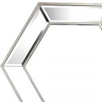 Homeroots - 18" Silver Hexagon Glass Framed Accent Mirror - Image 3