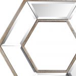Homeroots - 12" Silver Hexagon Wall Mounted Accent Mirror - Image 5