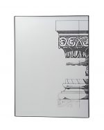 Homeroots - Set of Six Decorative Antiqued Glass Black Metal Framed Mirror Set - Image 3