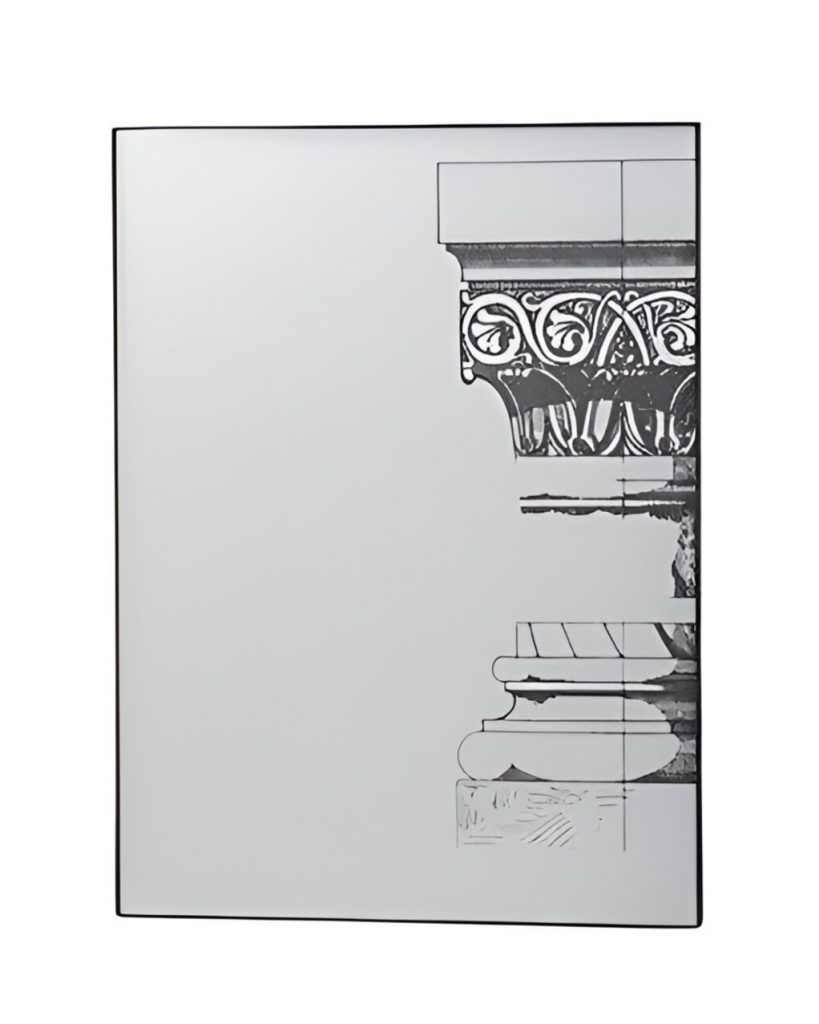 Homeroots - Set of Six Decorative Antiqued Glass Black Metal Framed Mirror Set