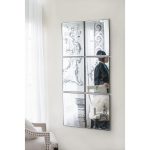 Homeroots - Set of Six Decorative Antiqued Glass Black Metal Framed Mirror Set - Image 9