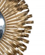 Homeroots - 27" Gold Sunburst Iron Framed Accent Mirror - Image 5