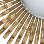 Homeroots - 27" Gold Sunburst Iron Framed Accent Mirror - Image 6