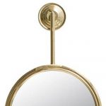 Homeroots - 29" Gold Round Iron Framed Accent Mirror - Image 4