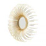 Homeroots - Set of Five Gold Sunburst Metal Framed Mirror Set - Image 2