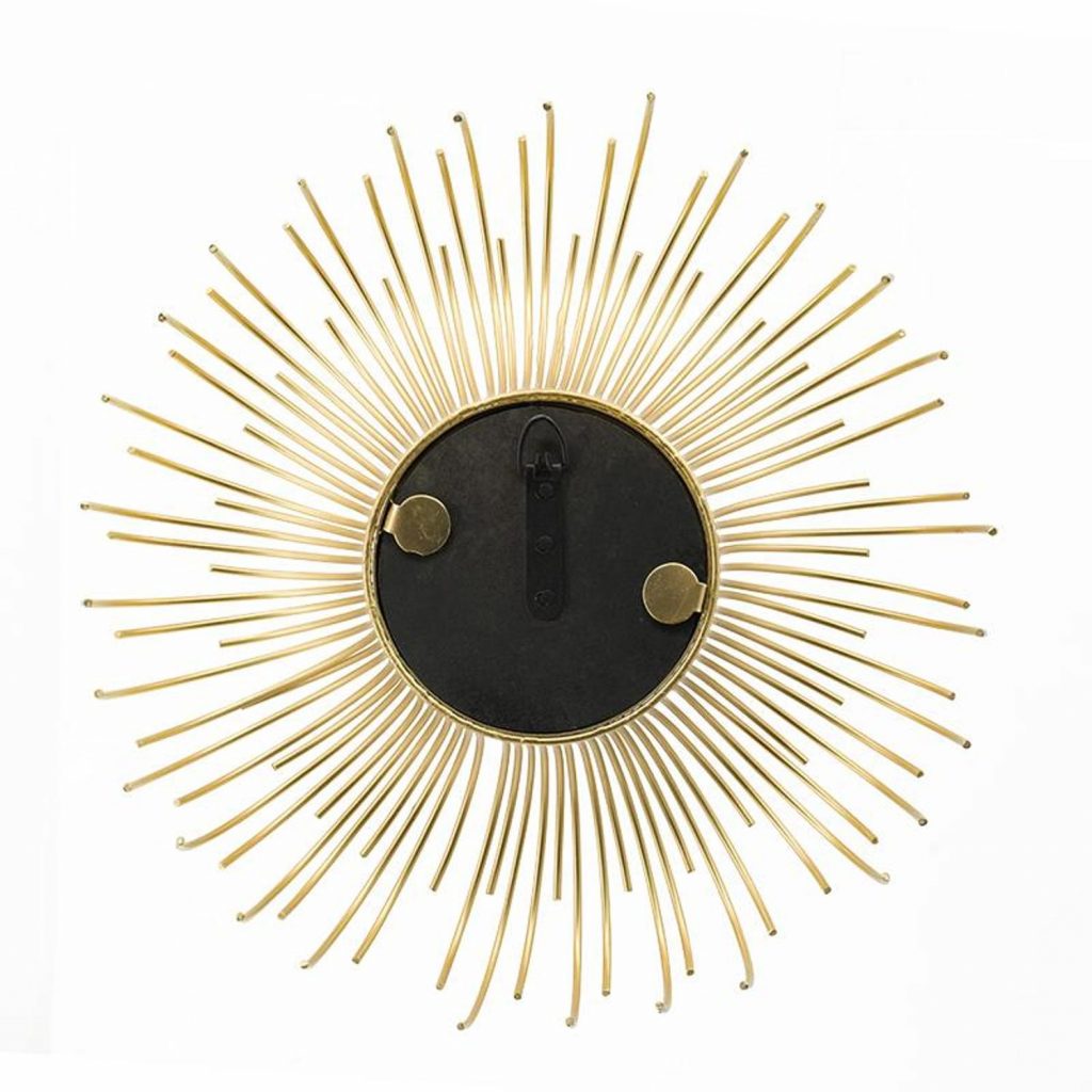 Homeroots - Set of Five Gold Sunburst Metal Framed Mirror Set