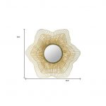 Homeroots - 27" Gold Floral Sunburst Iron Framed Accent Mirror - Image 7