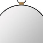 Homeroots - 23" Black Round Metal Framed Accent Mirror - Image 3