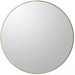 Homeroots - 30" Gold Round Wood Framed Accent Mirror - Image 5