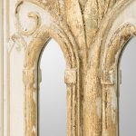 Homeroots - Set of Two 30" White and Gold Wood Framed Accent Mirrors - Image 5