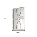 Homeroots - Set of Two White Wood Framed Accent Mirror - Image 4
