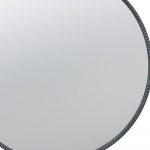 Homeroots - 32" Black Crowned Top Iron Framed Accent Mirror - Image 3