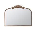 Homeroots - 31" Gold Arch Iron Framed Accent Mirror - Image 2