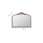 Homeroots - 31" Gold Arch Iron Framed Accent Mirror - Image 5