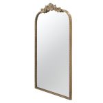 Homeroots - 36" Gold Arch Iron Framed Accent Mirror - Image 5