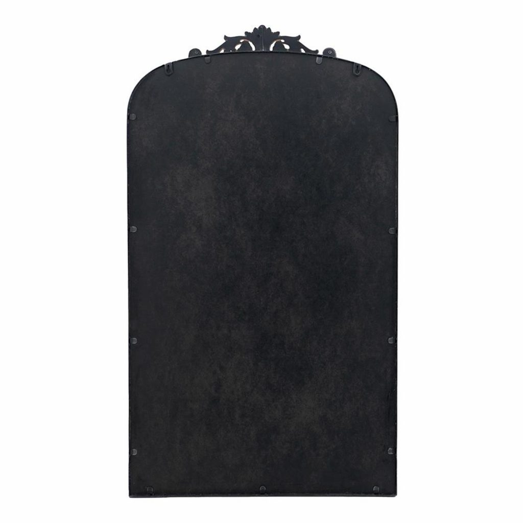 Homeroots - 42" Black Arch Iron Framed Accent Mirror