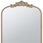 Homeroots - 42" Gold Arch Iron Framed Accent Mirror - Image 4