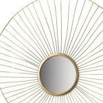 Homeroots - Set of Three Gold Sunburst Iron Framed Accent Mirror - Image 3