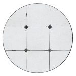 Homeroots - 36" Black Round Iron Framed Antiqued Glass Accent Mirror - Image 2