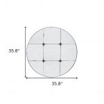 Homeroots - 36" Black Round Iron Framed Antiqued Glass Accent Mirror - Image 6