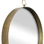 Homeroots - 28" Gold Round Iron Framed Accent Mirror - Image 6