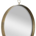 Homeroots - 34" Gold Round Iron Framed Accent Mirror - Image 6