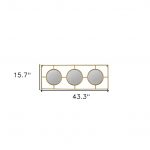 Homeroots - 16" Gold Iron Framed Accent Mirror - Image 5