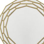 Homeroots - 35" Gold Round Framed Accent Mirror - Image 3