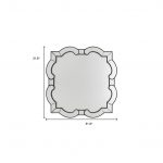 Homeroots - 32" Clear Scalloped Glass Framed Accent Mirror - Image 7