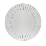 Homeroots - 24" Clear Round Beveled Glass Framed Accent Mirror - Image 2