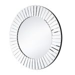 Homeroots - 24" Clear Round Beveled Glass Framed Accent Mirror - Image 3