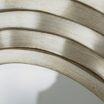 Homeroots - 31" Silver Round Dimensional Thick Frame Accent Mirror - Image 9