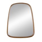 Homeroots - 37" Brown Novelty Wood Framed Accent Mirror