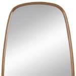 Homeroots - 37" Brown Novelty Wood Framed Accent Mirror - Image 4