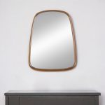 Homeroots - 37" Brown Novelty Wood Framed Accent Mirror - Image 2