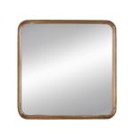 Homeroots - 32" Brown Square Wood Framed Accent Mirror - Image 3