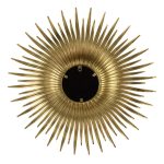 Homeroots - 28" Gold Sunburst Iron Framed Accent Mirror - Image 4