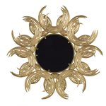 Homeroots - 37" Gold Abstract Sunburst Iron Framed Accent Mirror - Image 3