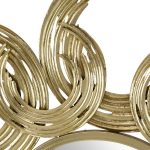 Homeroots - 37" Gold Abstract Sunburst Iron Framed Accent Mirror - Image 4