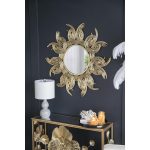 Homeroots - 37" Gold Abstract Sunburst Iron Framed Accent Mirror - Image 7